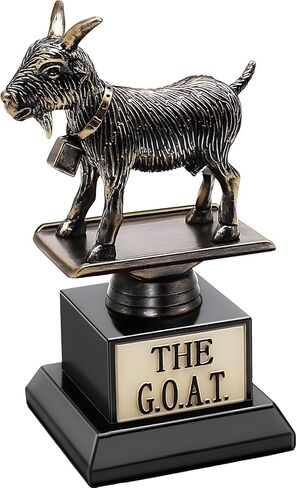 Goat Trophy G. O. A. T Greest on All Time Funny Trophy Gift For Boss ، Woworker ، Friend League Winner Award Gifts Hompts in Saudi Arabia