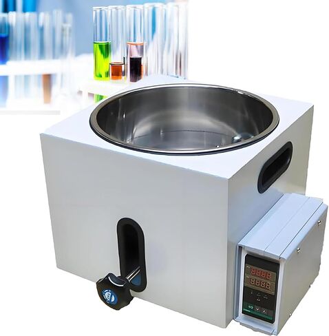 5L High-Temperature Circulating Oil Bath, 300℃/572℉ Digital Liquid Heater & Magnetic Stirrer, Stainless Steel Lab Equipment for Oil & Water Heating in Kuwait