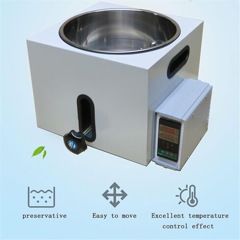 5L High-Temperature Circulating Oil Bath & Water Bath, Digital Magnetic Mixer, Stainless Steel Heater, Liquid Heating & Stirring Equipment, Up to 300℃/572℉ for Laboratory Use in Kuwait