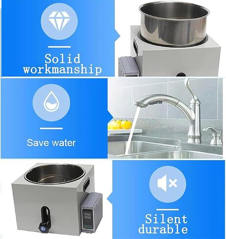 5L High-Temperature Circulating Oil Bath & Water Bath, Digital Magnetic Mixer, Stainless Steel Heater, Liquid Heating & Stirring Equipment, Up to 300℃/572℉ for Laboratory Use in Kuwait