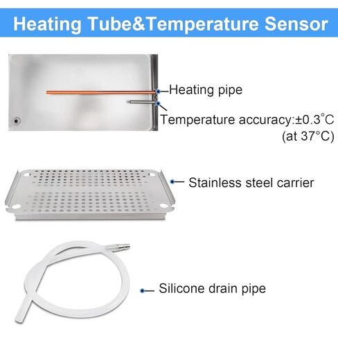 ONiLAB Scientific Digital Lab Water Bath Thermostatic Water Bath Heater 20L,1000W, RT-80°C(RT-176°F),110V in Saudi Arabia