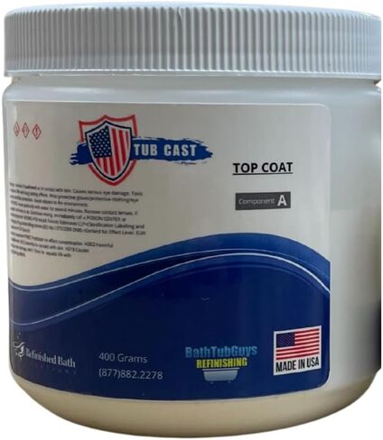 Refinished Bath Solutions Ekopel Roll On Tub Cast Top Coat Part A Replacement Bottle (1 Bottle) in Saudi Arabia