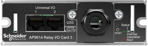 بطاقة Schneider Electric Relay I O SmartSlot AP9614، الاتصال الجاف، خيارات الإدارة، مراقبة أجهزة الاستشعار البيئية UPS الخارجية، مرحلات الإخراج، وجهات اتصال الإدخال، الإصدار البديل من AP9613 in Kuwait