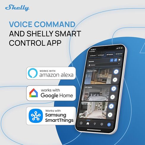 شيلي 1PM ميني Gen4 | Wi-Fi، Zigbee، Matter Smart Relay Switch مع قياس الطاقة، قناة واحدة 8A | أتمتة المنزل | متوافق مع Alexa وSmartThings وGoogle وApple HomeKit | تطبيق iOS Android (حزمتان) in Kuwait