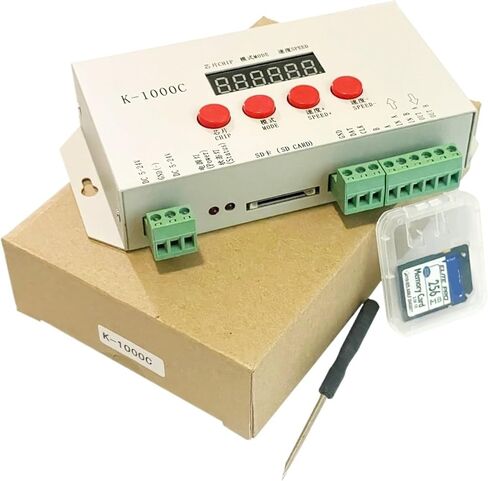 FDAVDNMG K-1000C تحكم K1000C WS2812B WS2811 APA102 T1000S WS2813 LED 2048 بكسل برنامج تحكم DC5-24V in Saudi Arabia