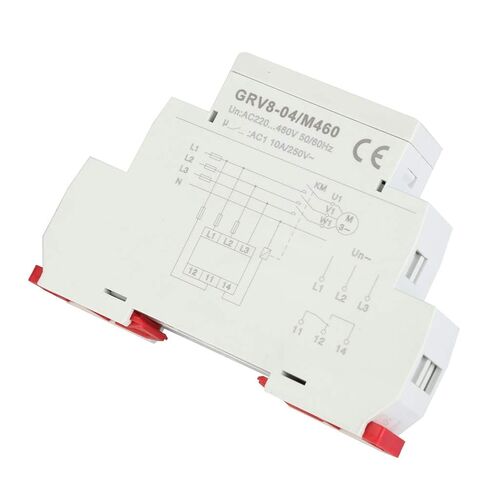 مرحل مراقبة الجهد، 3 مراحل GRV8-04 M460 فشل مرحلة تسلسل الطور مع مؤشرات LED، تركيب سكة DIN مقاس 35 مم in Kuwait