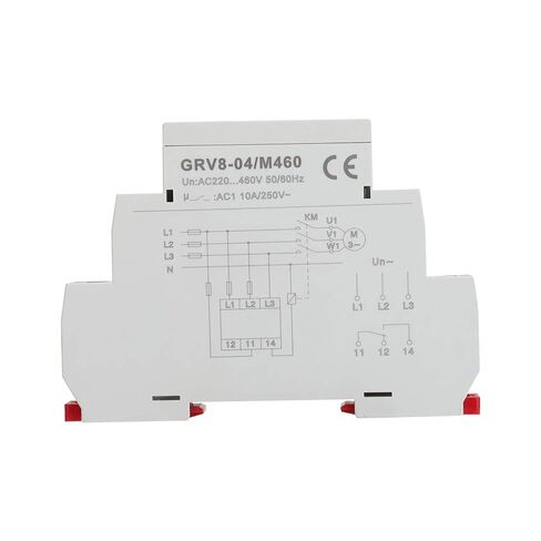 مرحل مراقبة الجهد، 3 مراحل GRV8-04 M460 فشل مرحلة تسلسل الطور مع مؤشرات LED، تركيب سكة DIN مقاس 35 مم in Kuwait
