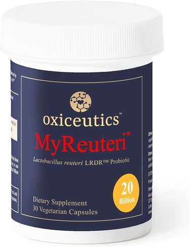 MyReuteri™ 10 Billion CFU Probiotic – Foundational-Strength L. reuteri LRDR™ + FOS Prebiotic – by Dr. William Davis – Makes Yogurt-Like Superfood – 30 Veg Capsules in Kuwait