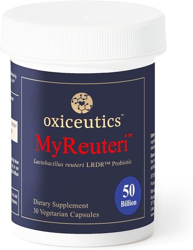 MyReuteri™ 10 Billion CFU Probiotic – Foundational-Strength L. reuteri LRDR™ + FOS Prebiotic – by Dr. William Davis – Makes Yogurt-Like Superfood – 30 Veg Capsules in Kuwait