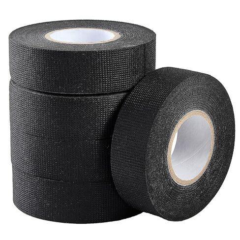 Ockuper Wire Harness Tape, 0.98＂x 49FT 5 Rolls, Wiring Loom Harness, Self-Adhesive Felt Cloth Electrical Tape for Automotive Engines, Harness Wrap Protection,Noise Dampening and Cable Protection,Black in Saudi Arabia
