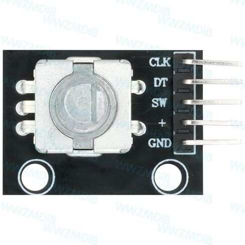 WWZMDiB 6 Pcs 360° Rotary Encoder Module with Push Button Knob Cap Compatible with for Arduino Raspberry Pi ESP32 STM in Saudi Arabia