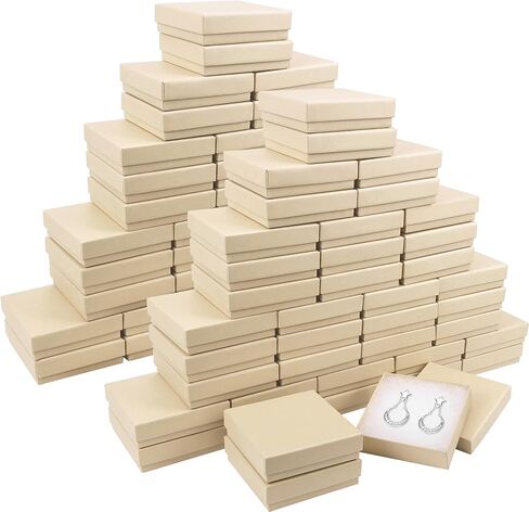 Small Jewelry Boxes, 3.5x3.5x1 Inch Jewelry Gift Boxes, Velvet Sponge Cardboard Gift Boxes for Jewelry Earrings Necklaces Bracelets(40 Pack Black) in Saudi Arabia