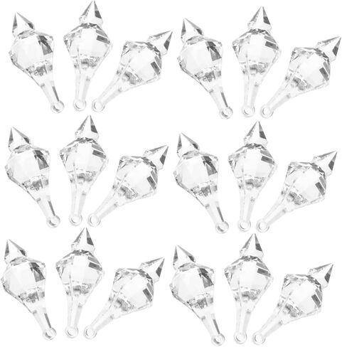 HAKIDZEL Acrylic Water Drop Chandelier Crystals 1 Pack Decorative Hanging Crystals for Home Decor Replacement Parts for Light Fixtures in Saudi Arabia