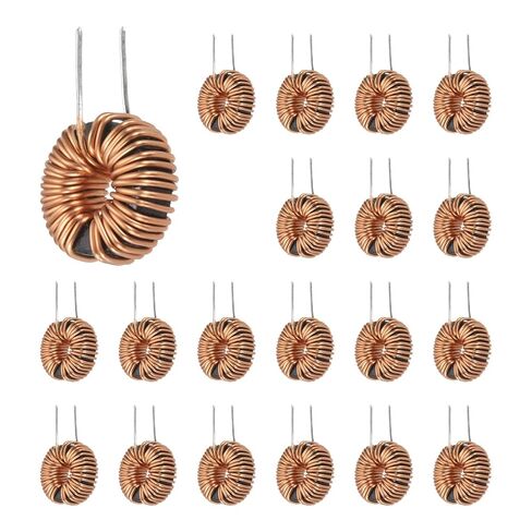 MECCANIXITY 20pcs Toroid Core Inductor, 33uH 5A Copper Wire Wind Wound Inductance Magnetic Coil for Transformers, 0.51" Outer Dia. in Kuwait