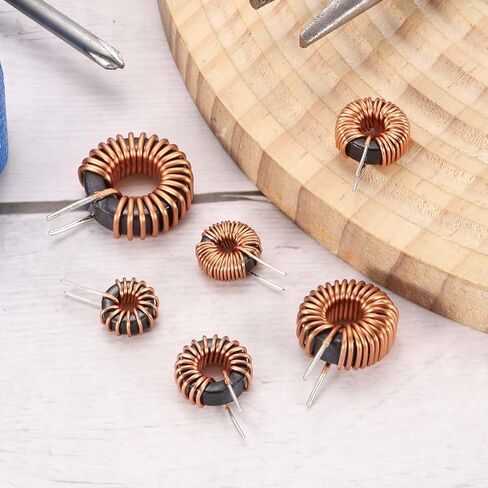 MECCANIXITY 20pcs Toroid Core Inductor, 33uH 5A Copper Wire Wind Wound Inductance Magnetic Coil for Transformers, 0.51" Outer Dia. in Kuwait