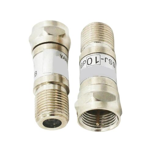 2Pcs 2W 75Ohm RF Attenuator DC-1.0GHz F Male Plug to F Female Jack Connector TV Signal Attenuator RF Accessory 1~30db(20db) in Kuwait