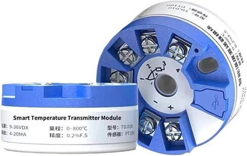 BARRINS Temperature Sensor Transmitter Temperature Transmitter K J N PT100 4-20mA Converter TC RTD Input 4-20mA Output Programmable Sensor Module with Interface(Type K TC Input) in Saudi Arabia