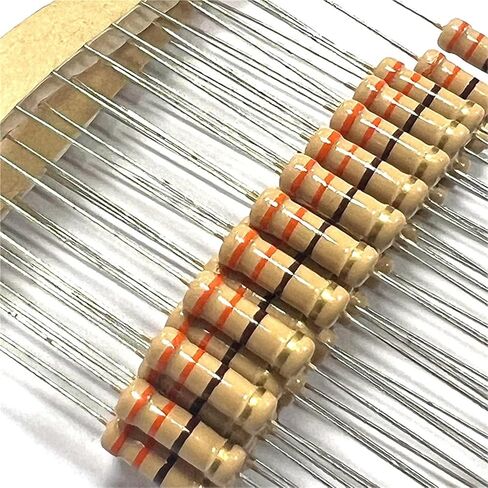 1W Carbon Film Resistor 3.3 3.6 3.9 33 36 39 330 360 390 Ohm R K 5% Resistance 3R3 3R6 3R9 3.3K 33K 39K 0.1R-3M 20Pcs(CF 1W 0.56R 20pcs) in Saudi Arabia