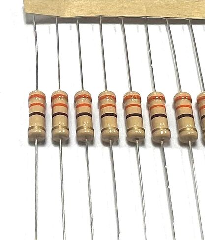 1W Carbon Film Resistor 3.3 3.6 3.9 33 36 39 330 360 390 Ohm R K 5% Resistance 3R3 3R6 3R9 3.3K 33K 39K 0.1R-3M 20Pcs(CF 1W 0.56R 20pcs) in Saudi Arabia