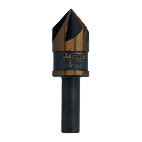 DEWALT Countersink Drill Bit, 1/2 in. High Speed Steel Countersink Bit for Wood, Metal, Plastic, 82 Degrees, Gold and Black (DWAMDB32CS) in Saudi Arabia