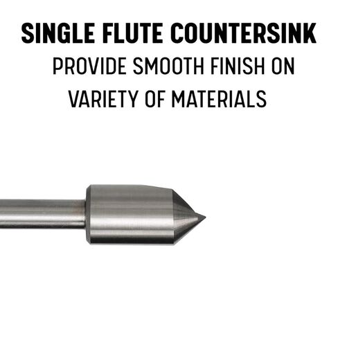 Drill America 5 Piece Single Flute Countersink Set, Sizes: 1/4, 3/8, 1/2, 5/8 and 3/4, 82 Degrees in Saudi Arabia