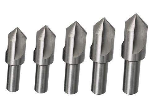 Drill America 5 Piece Single Flute Countersink Set, Sizes: 1/4, 3/8, 1/2, 5/8 and 3/4, 82 Degrees in Saudi Arabia