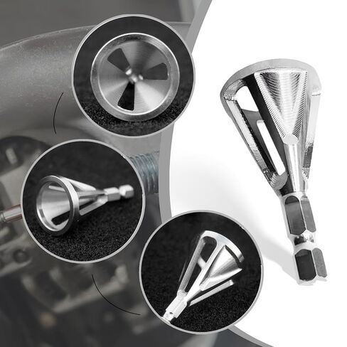 Deburring Chamfer Tool, Hexagonal Handle with 6 Slots, Burr Removal and Edge Beveling Tool for Metal, Plastic, Wood and DIY Projects in Saudi Arabia