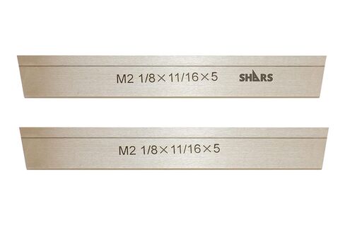 شارز 2 قطعة 1/8 × 11/16 × 5 بوصة شفرة قطع HSS P من النوع 404-1668(2)!) in Kuwait