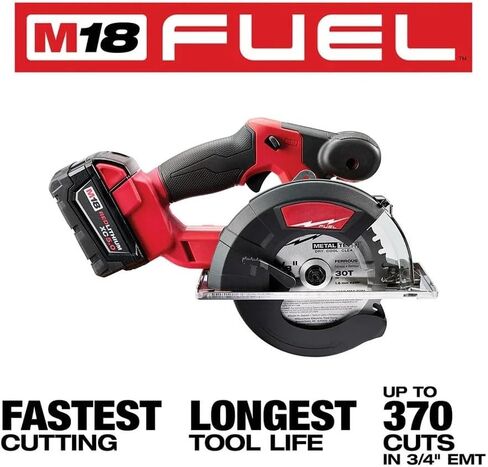 مناشير دائرية كهربائية مدمجة 2782-20 لميلووكي M18 18 فولت 5-3/8 بوصة منشار دائري لقطع المعادن بدون فرشاة-أداة عارية in Kuwait