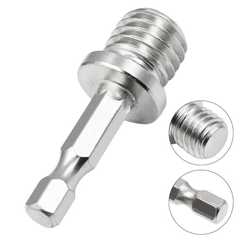 1/4" Hex Shank Drill Adapter M14 Screw Thread Connecting Rod for Angle Grinder Polishing Machine Electric Tools Accessories in Saudi Arabia