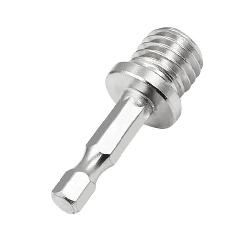 1/4" Hex Shank Drill Adapter M14 Screw Thread Connecting Rod for Angle Grinder Polishing Machine Electric Tools Accessories in Saudi Arabia