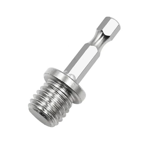 1/4" Hex Shank Drill Adapter M14 Screw Thread Connecting Rod for Angle Grinder Polishing Machine Electric Tools Accessories in Saudi Arabia