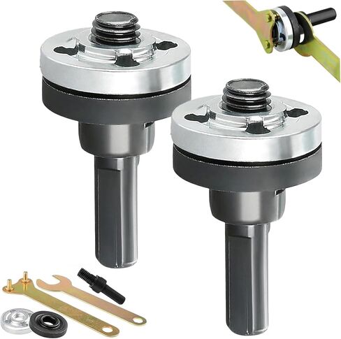 Conversion Angle Grinding Adapter Connecting Rod Kit, Electric Drill Conversion Angle Grinder Accessories with Replacement Grinder Flange Nuts and Spanner Wrench Conversion Tool in Saudi Arabia