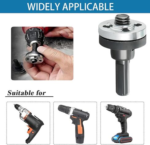 Conversion Angle Grinding Adapter Connecting Rod Kit, Electric Drill Conversion Angle Grinder Accessories with Replacement Grinder Flange Nuts and Spanner Wrench Conversion Tool in Saudi Arabia