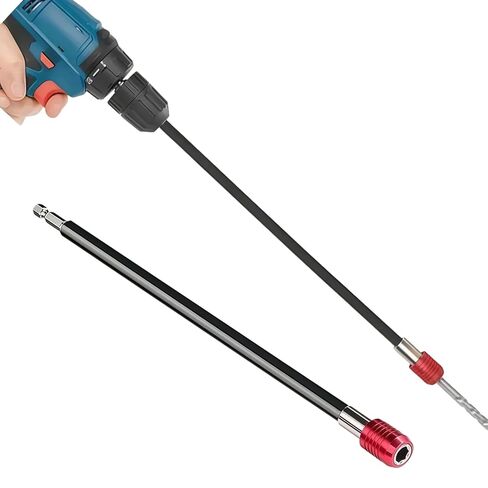 1PCS Long Magnetic Hex Drill Bit Holder - Quick Release, 1/4" Shank Extension for Hard-to-Reach Areas, Durable Chrome Vanadium Steel, 11.8" Hand Tool in Saudi Arabia