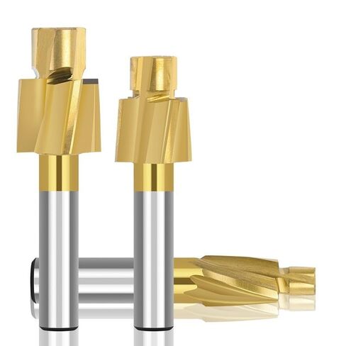 1pcs Countersink End Mill M6-M16 Counterbore TiN Coated 4 Flute HSS Pilot Slotting Cutter for Copper Aluminum Steel Cast Iron(M14) in Saudi Arabia