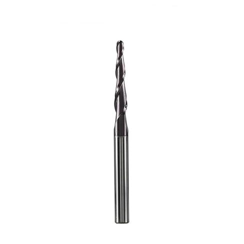 1pcs 6mm Shank Tapered Ball Nose End Mill R0.25-R2 Spiral CNC Router Bit 2-Flute Solid Carbide Milling Cutter for 2D and 3D Engraving(R0.5-30.5-D6) in Saudi Arabia