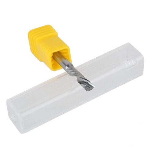 5pcs Tungsten Carbide End Mill 4x17mm Down Cut 1 Flute Cutting Tools Bits CNC Rotary Burrs Set Bit in Kuwait