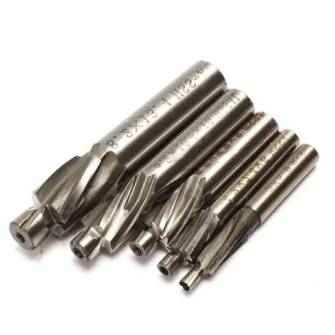5pcs Milling Cutter 4 Flutes Countersink End Mill HSS-AL M3-M8 Slot Drill Bits Tool for Aluminum Steel Cast Iron in Saudi Arabia