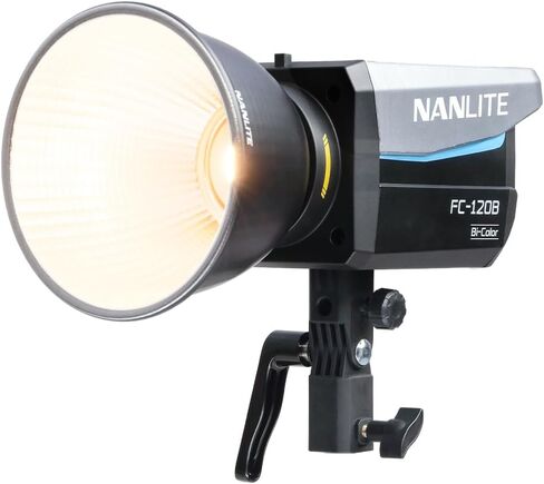 NANLITE FC-120C RGB Full-Color LED Spotlight, 2700K-7500K Color Temperature Adjustable, High Brightness 12850lux, Multiple Control and Power Supply Methods, Suitable for Video Shooting and Photography in Saudi Arabia