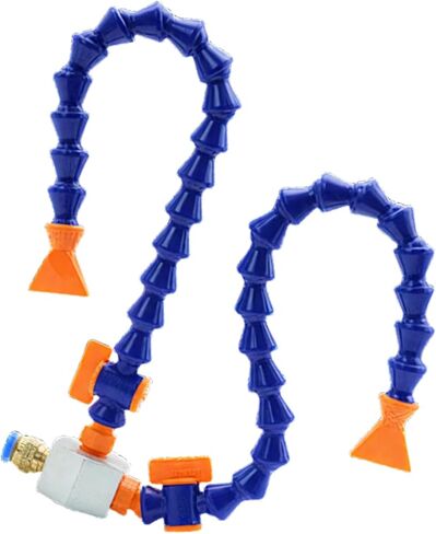 Magnetic Base with Barb Connector Flat Nozzle Plastic Coolant Pipe with Switch Adjustable Flexible Water Oil Cooling Hose 15.6 in Round-beak in Saudi Arabia