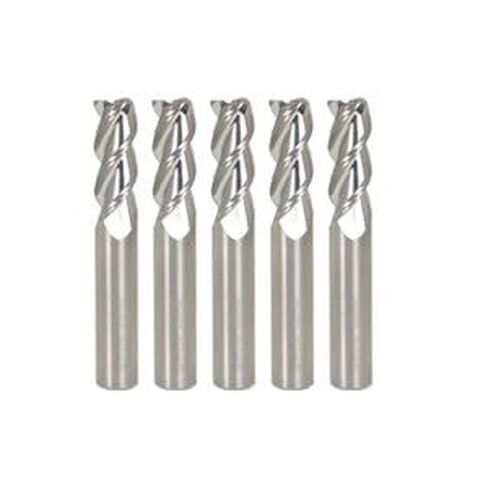 #US 5 Pcs 3/8" Alu-Power 3 Flute End Mill Regular Length in Saudi Arabia