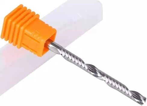 LYZYSNEJ 50pcs 4mm 6mm Shank Single Flute Down Cut Spiral End Mill CNC Router Bit O-Type Flute Spiral Carbide Milling Cutter for Acrylic PVC Wood Aluminium(6x17mm) in Saudi Arabia