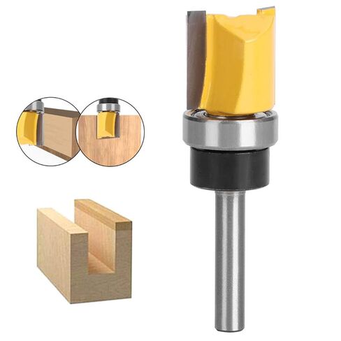 Woodworking Cutter, T-Shaped Cutter, Carbon Steel Trimming Tool with 1/4in Shank, for Wardrobe Door Straightening, Wood Slotting in Saudi Arabia