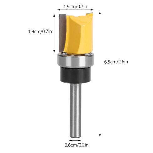 Woodworking Cutter, T-Shaped Cutter, Carbon Steel Trimming Tool with 1/4in Shank, for Wardrobe Door Straightening, Wood Slotting in Saudi Arabia