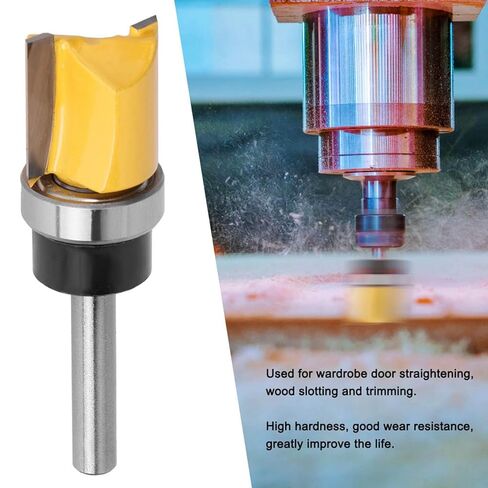 Woodworking Cutter, T-Shaped Cutter, Carbon Steel Trimming Tool with 1/4in Shank, for Wardrobe Door Straightening, Wood Slotting in Saudi Arabia