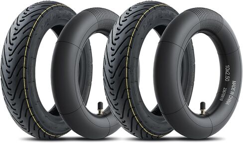 60/70-6.5 E Scooter Tyre Set ، إطار بديل للخدمة الثقيلة مع أنبوب داخلي لـ Segway Ninebot Max G30 ، G30D ، G30E ، G30LP ، 1 مجموعة إطار خارجي + صمام مستقيم داخلي in Kuwait