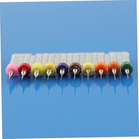 Gadpiparty 10pcs Tungsten Carbide Drill Bits Set to Precision PCB Engraving Tools for CNC High Strength Cutting Performance in Saudi Arabia