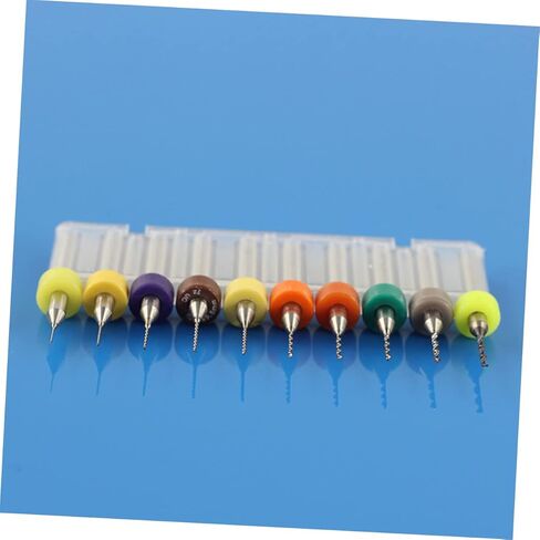 Gadpiparty 10pcs Tungsten Carbide Drill Bits Set to Precision PCB Engraving Tools for CNC High Strength Cutting Performance in Saudi Arabia