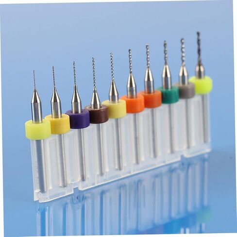 Gadpiparty 10pcs Tungsten Carbide Drill Bits Set to Precision PCB Engraving Tools for CNC High Strength Cutting Performance in Saudi Arabia